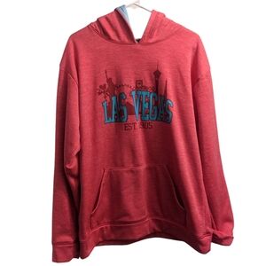 Wear Code Pink & Blue Las Vegas Skyline Hoodie XL
